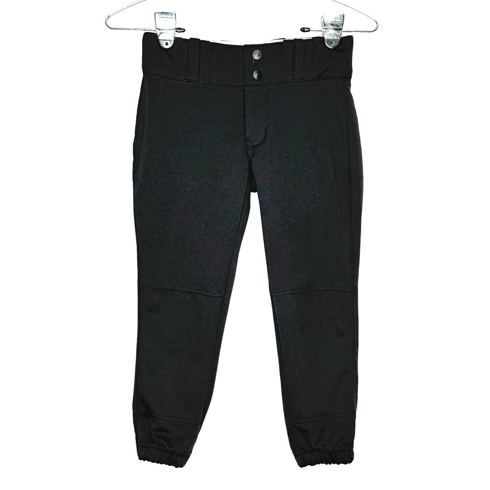 Girls Champro Softball Tournament Pants M Medium Black 3/4 Length Youth Knickers